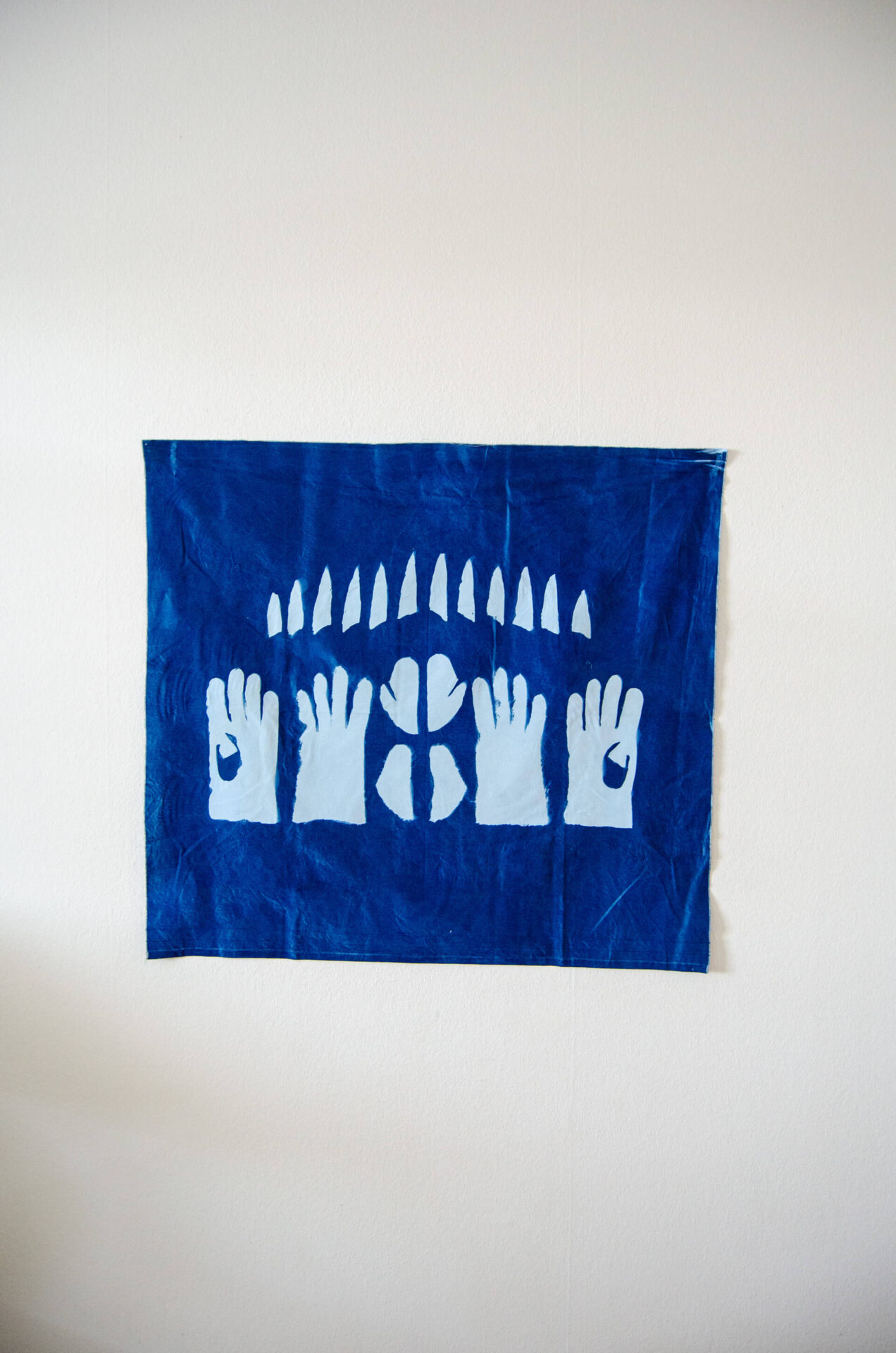 Cyanotypie Handschuhe