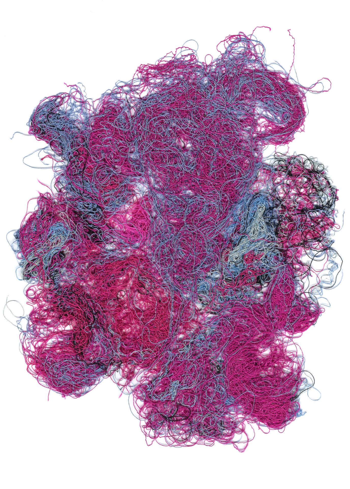 Scan Fadenknäuel Pink und Blau
