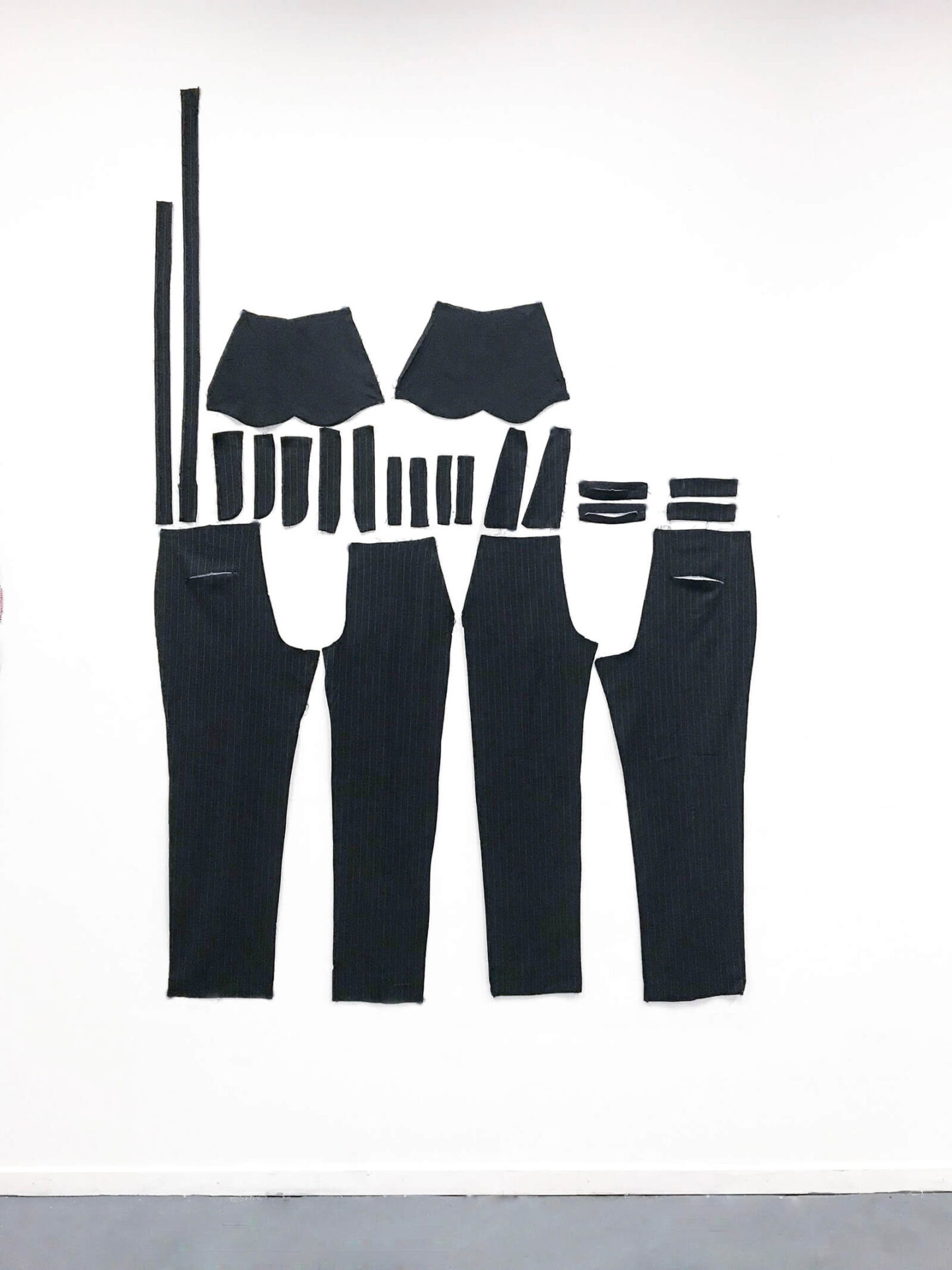 Anzugshose Schnittteile